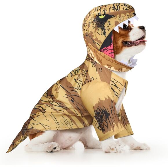 T Rex Dinosaur Dog Costume Medium Pet Halloween Outfit for Cats and Dogs - Picture 1 of 7